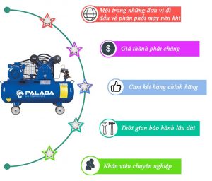 Lý do người dùng ưu ái máy nén khí Palada PA-1570 Chiếc máy nén khí Palada PA-1570 có ứng dụng vô cùng đa dạng. Từ các lĩnh vực công nghiệp in ấn