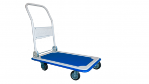 Chất liệu: Khung thép – Bánh xe: Có 4 bánh xe – Kích thước sàn để đồ: 730x470mm – Chiều cao của tay cầm: 860mm – Tải trọng tối đa: 150kg – Trọng lượng: 10.8kg